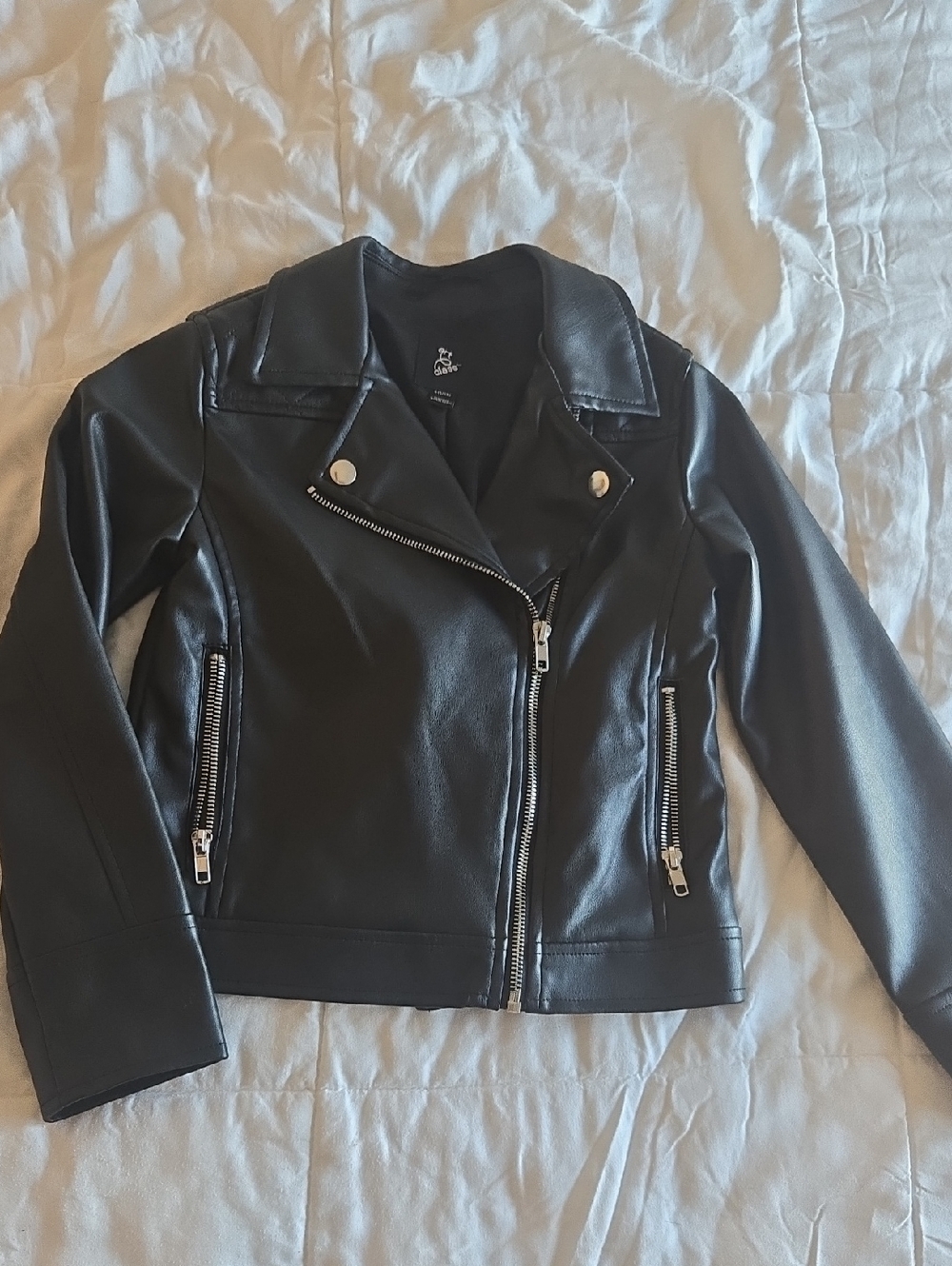 Little Girls Faux Leather Jacket
